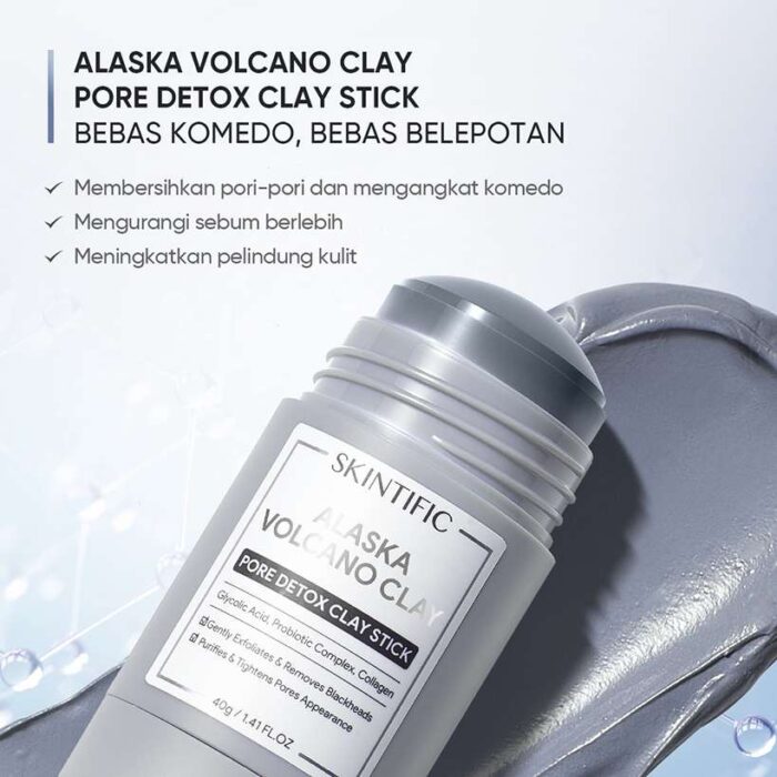 Skintific Alaska Volcano Clay Pore Clay Stick - Gambar 3