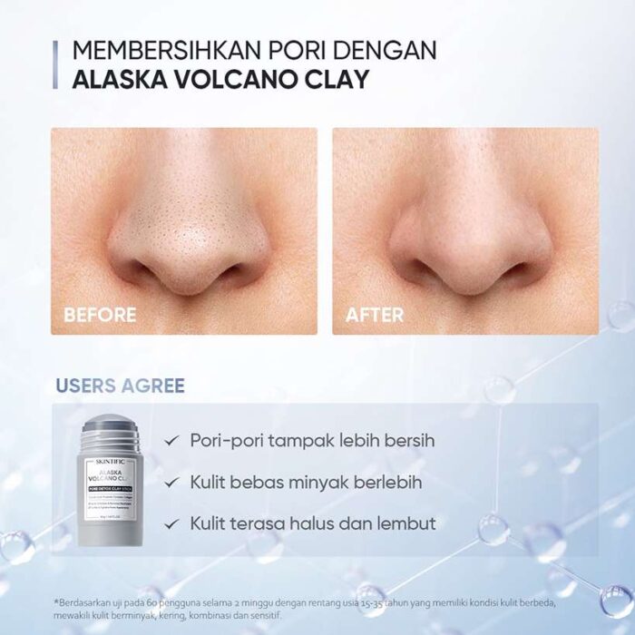 Skintific Alaska Volcano Clay Pore Clay Stick - Gambar 4
