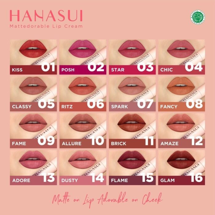 Hanasui Mattedorable Lip Cream - Gambar 2