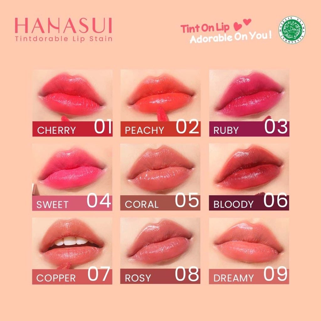 Hanasui Tintdorable Lip Stain Hanasui Tintdorable Lip Stain - Gambar 2