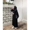 Abaya Arab Saudi Hitam - Gambar 8