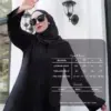 Abaya Arab Saudi Hitam - Gambar 2