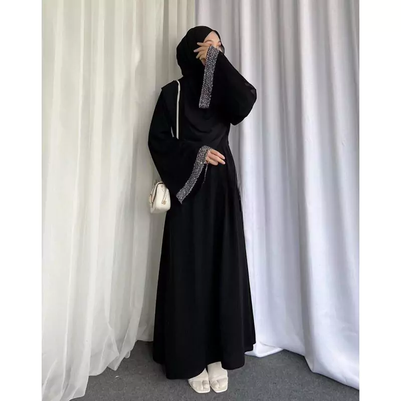 Abaya Turkey Hitam1 Abaya Turkey Hitam - Gambar 3