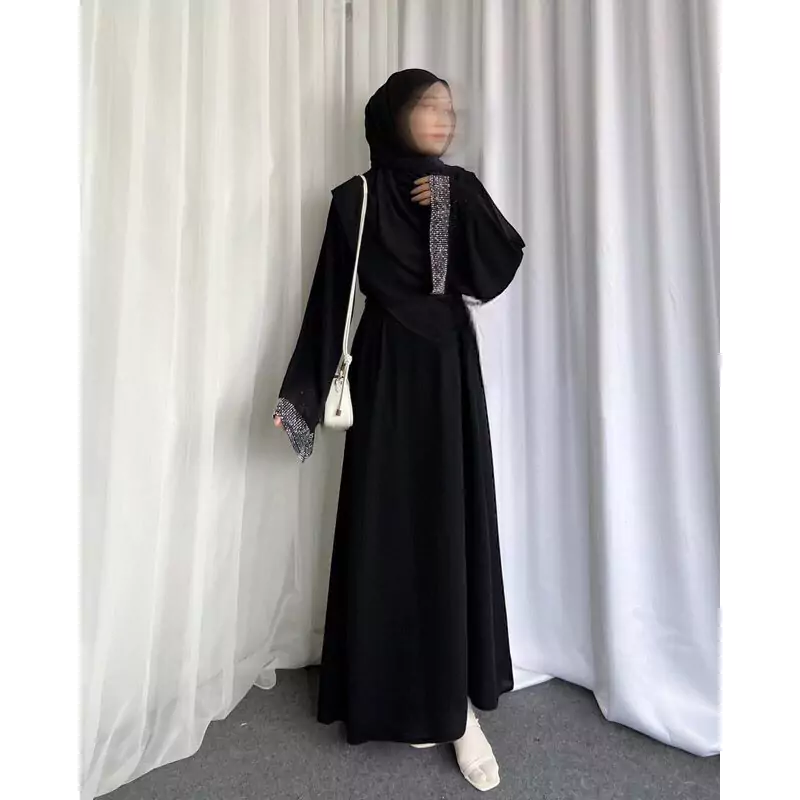 Abaya Turkey Hitam2 Abaya Turkey Hitam - Gambar 2