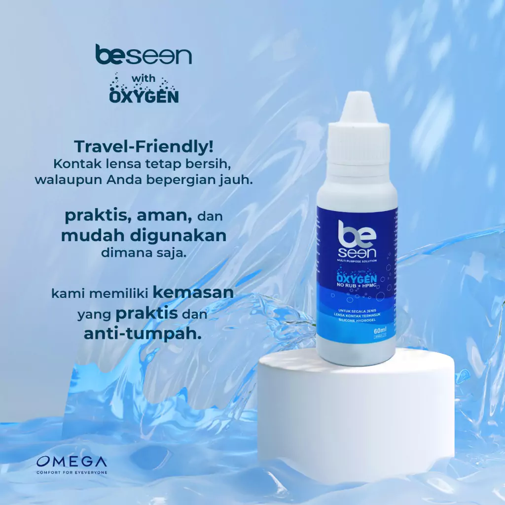 Be Seen Oxygen Cairan Softlens 60ml Be Seen Oxygen Cairan Softlens 60ml - Gambar 1