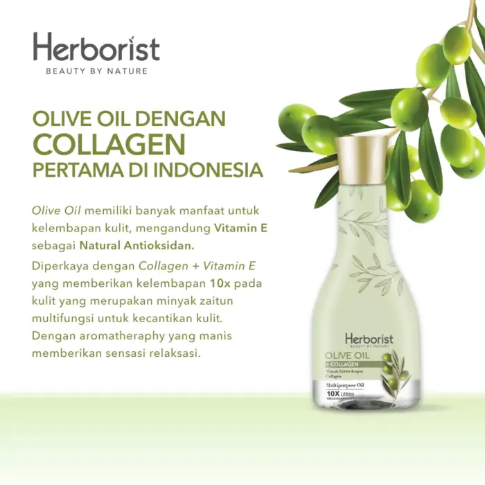 Herborist Minyak Zaitun + Collagen 150ml - Gambar 2