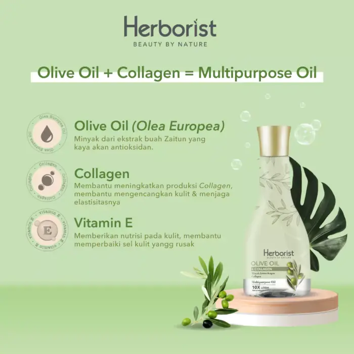 Herborist Minyak Zaitun + Collagen 150ml - Gambar 4