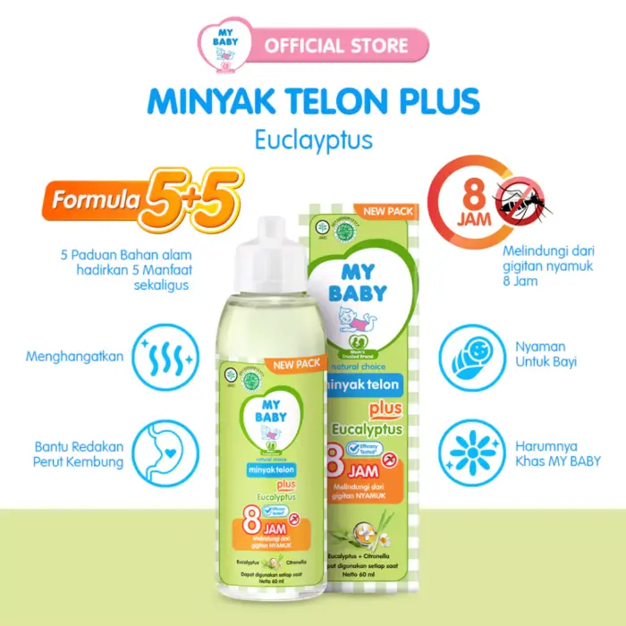 My Baby Minyak Telon Plus Anti Nyamuk 150ml - Gambar 4