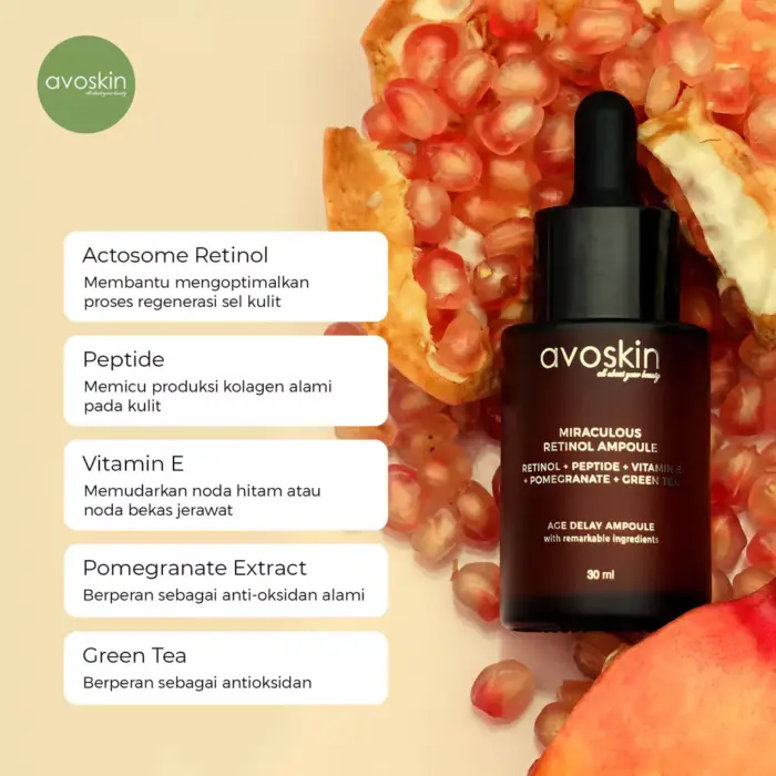 Avoskin Miraculous Retinol Ampoule 30ml - Gambar 5