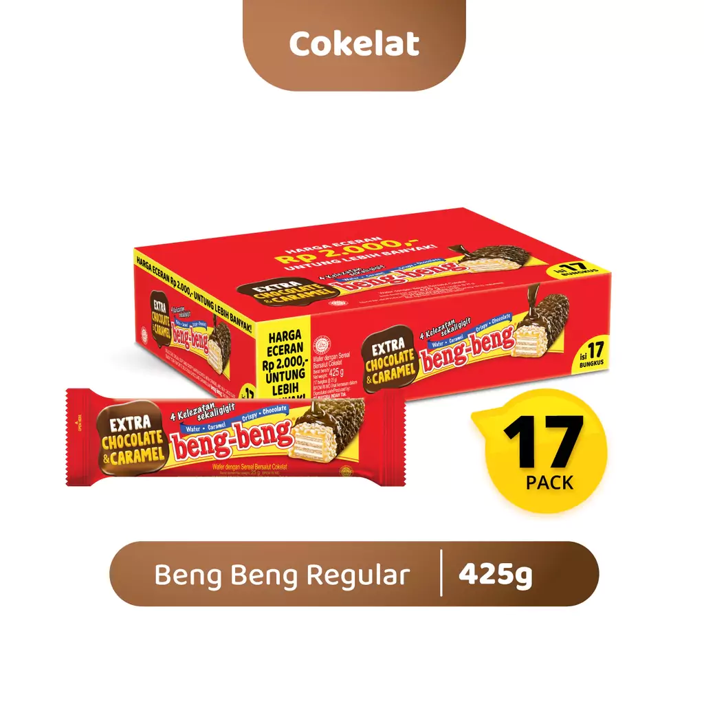 Beng-Beng Regular3 Beng-Beng Regular 1 Box Isi 17 Pcs - Gambar 1