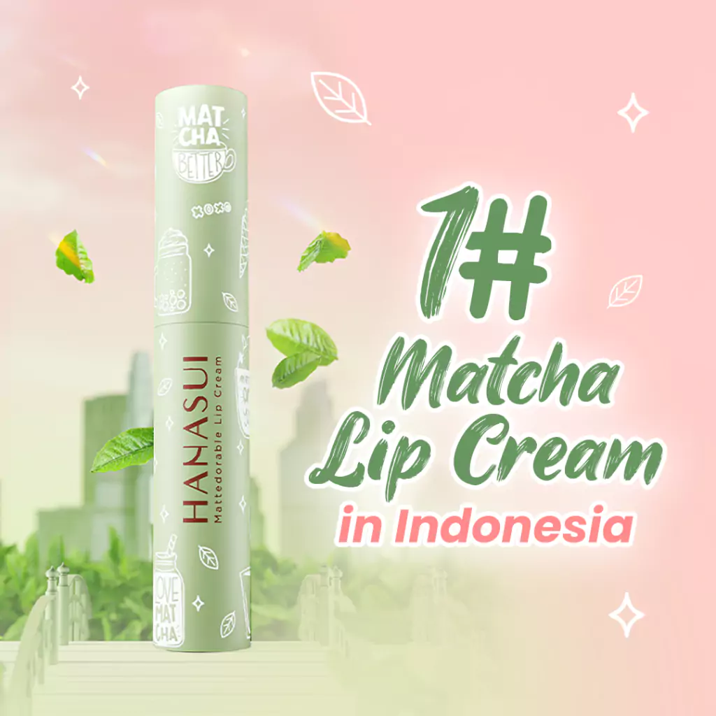 Hanasui Mattedorable Lip Cream Matcha Latte Edition3 Hanasui Mattedorable Lip Cream Matcha Latte Edition - Gambar 2