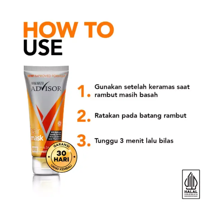 Makarizo Advisor Hair Repair Mask Tube 45ml - Gambar 3