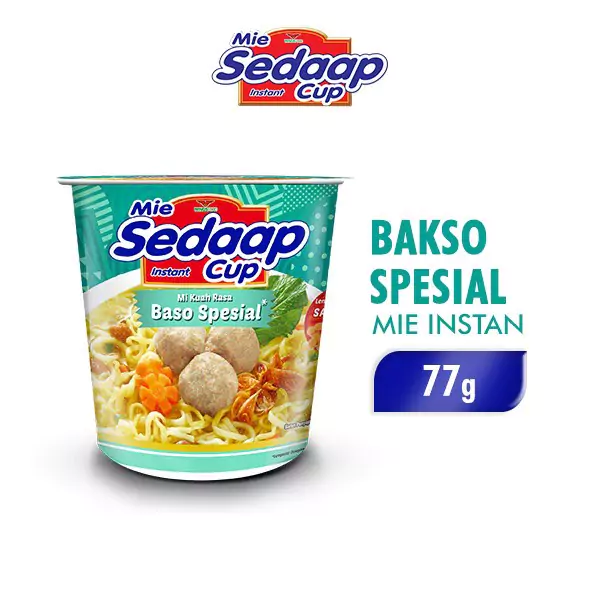 Mie Sedaap Cup Rasa Baso Spesial2 Mie Sedaap Cup Baso Spesial - Gambar 1