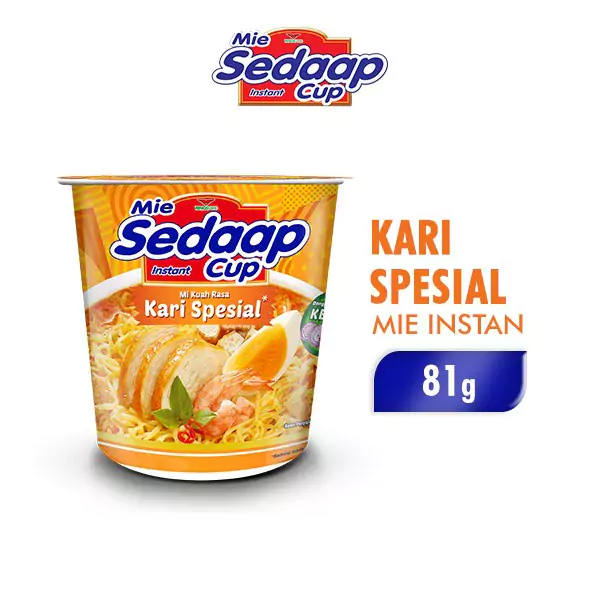 Mie Sedaap Cup Rasa Kari Spesial2 Mie Sedaap Cup Kari Spesial - Gambar 1