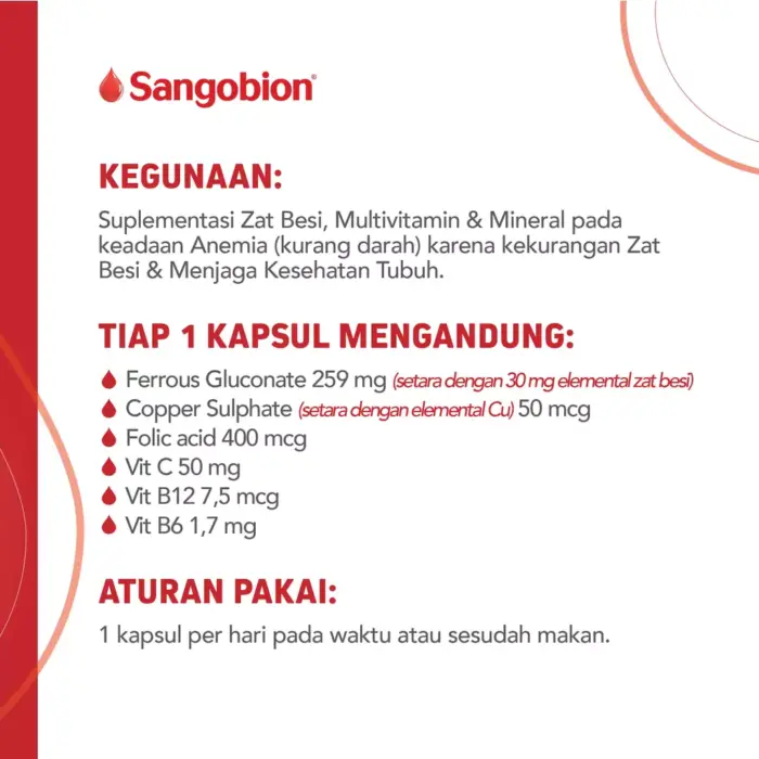 Sangobion 1 Strip - Gambar 2