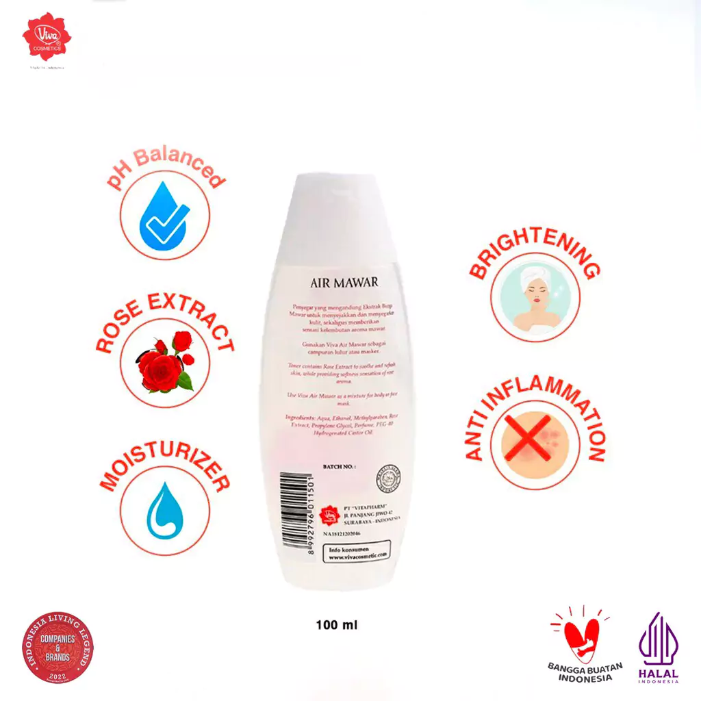 Viva Air Mawar 100ml2 Viva Air Mawar 100ml - Gambar 3