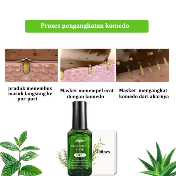 Allphv Blackhead Mask Pembersih Komedo Step 1 - Gambar 3