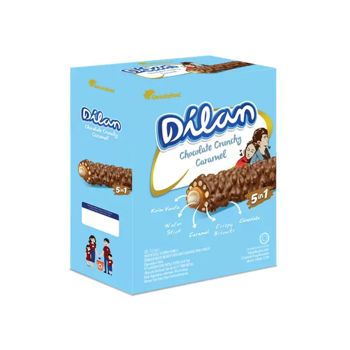 Dilan Crunchy Choco Caramel2 Dilan Crunchy Choco Caramel - Gambar 2