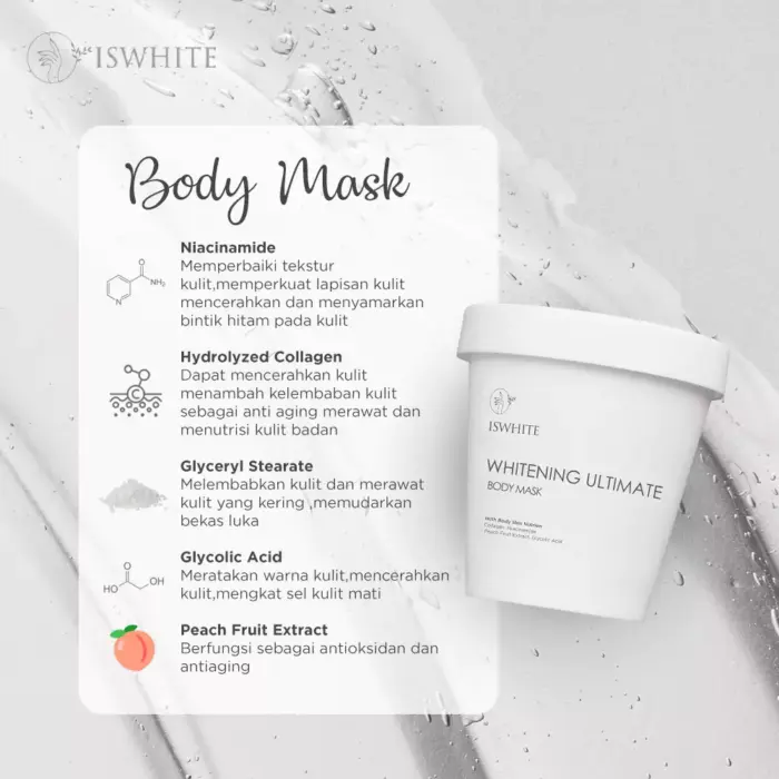 ISWHITE Whitening Ultimate Body Mask - Gambar 4