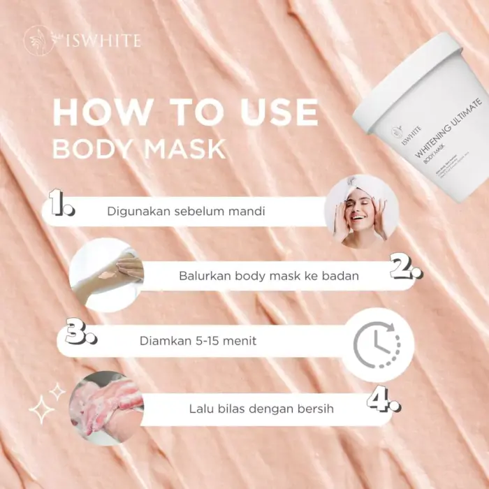 ISWHITE Whitening Ultimate Body Mask - Gambar 5