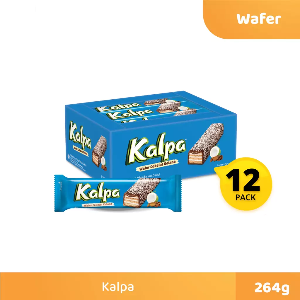 Kalpa Wafer Cokelat Kelapa1 Kalpa Wafer Cokelat Kelapa - Gambar 1