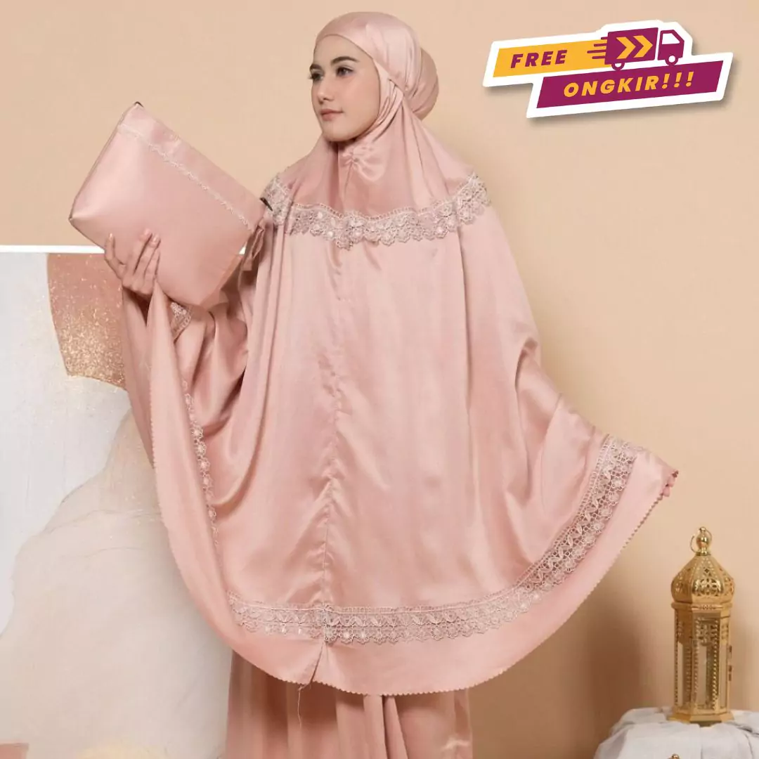 Mukena-Silk-Renda- Mukena Silk Renda - Gambar 1
