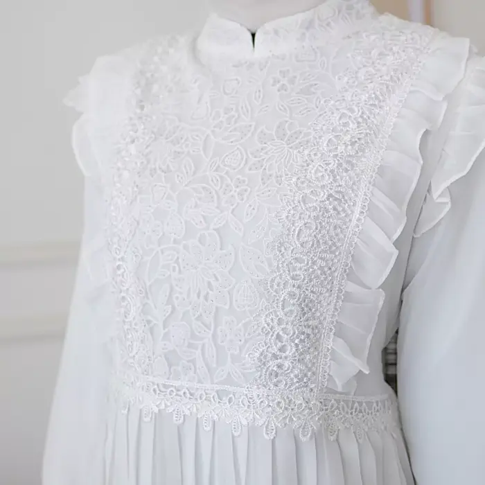 Syafa White Dress - Gambar 4