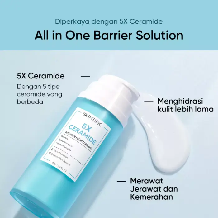 Skintific 5X Ceramide Barrier Moisturizer Gel Big Size 80g - Gambar 2