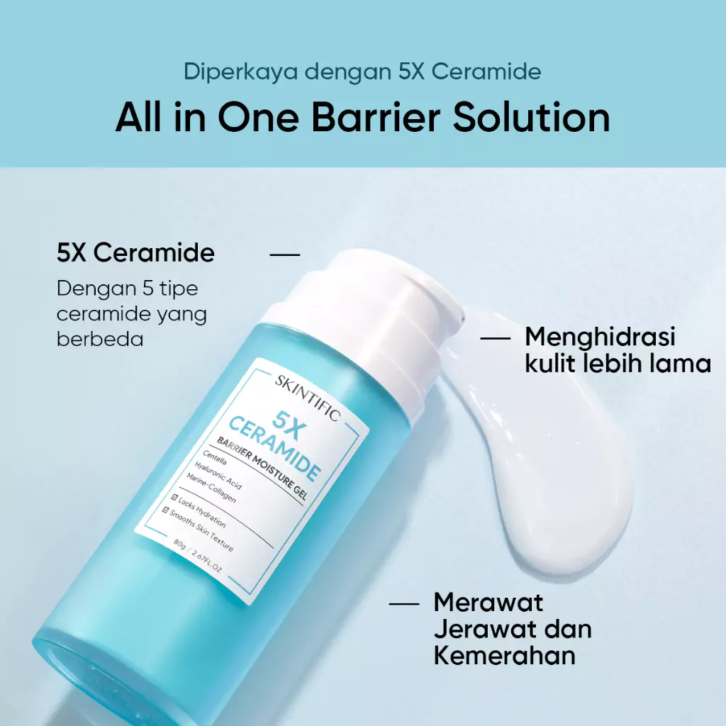 Skintific 5X Ceramide Barrier Moisturizer Gel Big Size 80g1 Skintific 5X Ceramide Barrier Moisturizer Gel Big Size 80g - Gambar 2