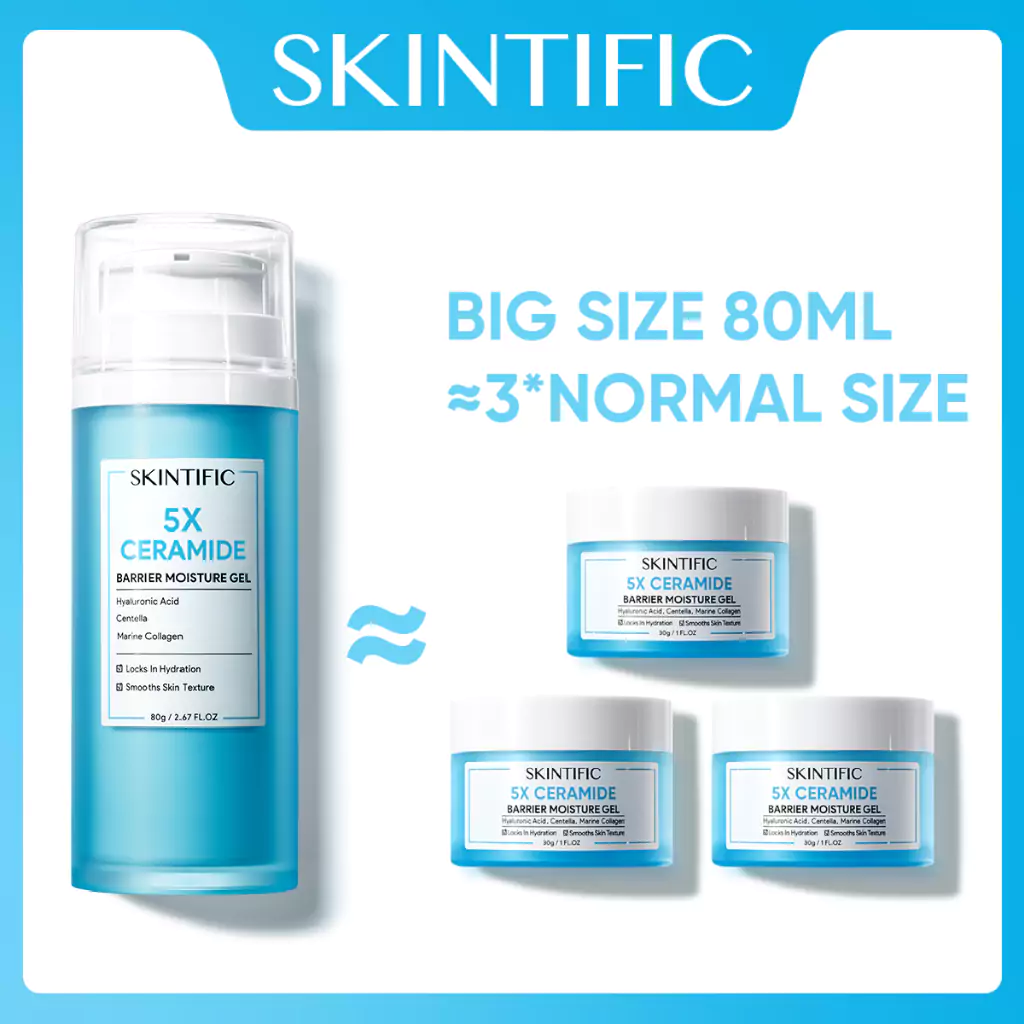 Skintific 5X Ceramide Barrier Moisturizer Gel Big Size 80g6 Skintific 5X Ceramide Barrier Moisturizer Gel Big Size 80g - Gambar 1