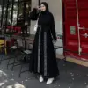 Abaya Saudi Bordir - Gambar 3
