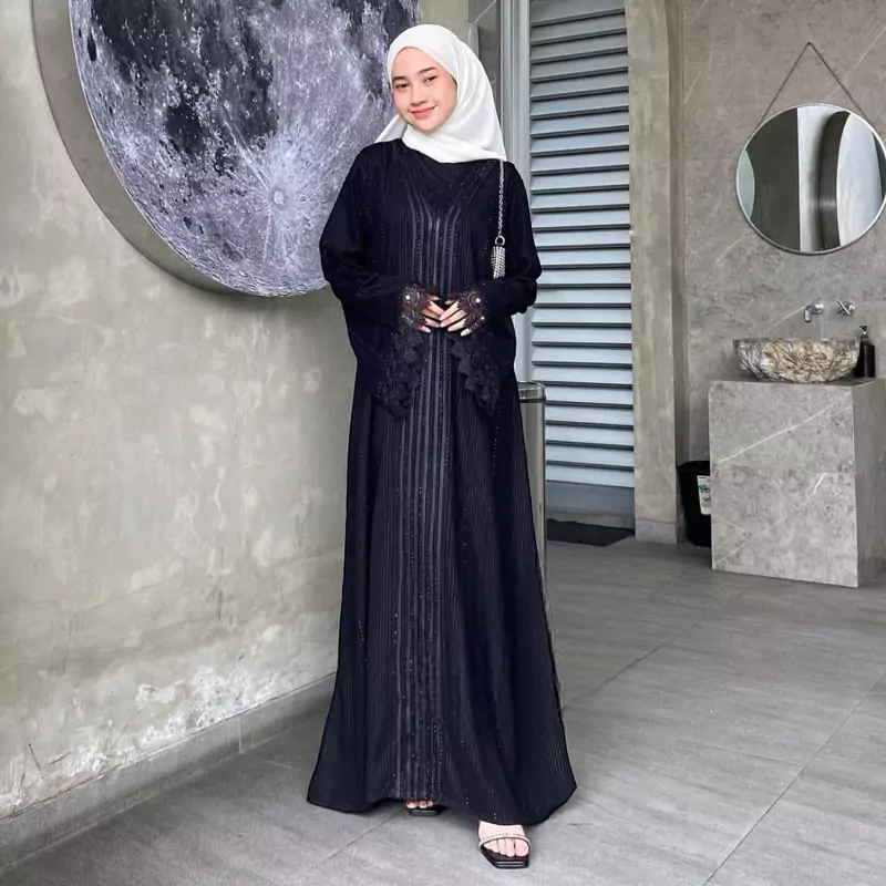 Abaya Turkey Renda5 Abaya Turkey Renda - Gambar 2