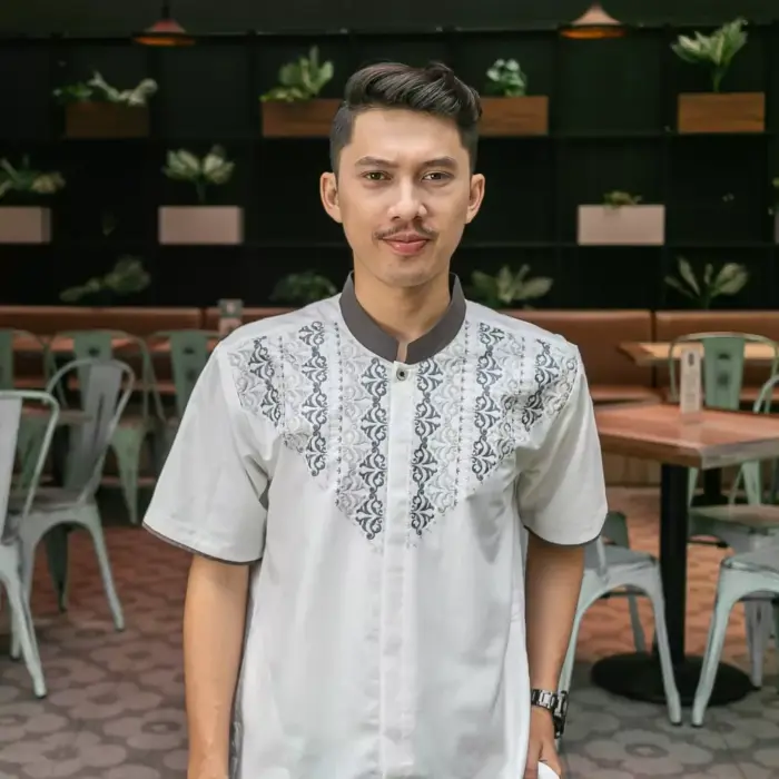 Baju Koko Lengan Pendek UO38 - Gambar 3