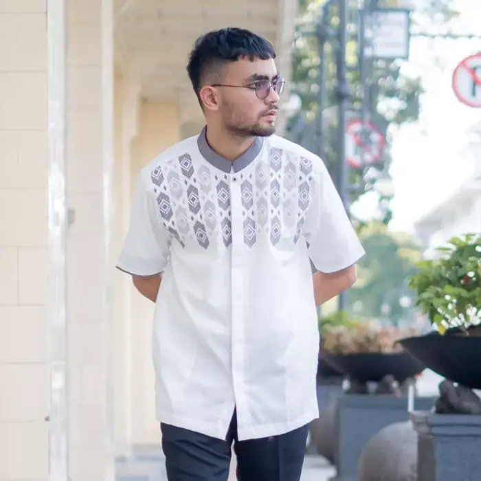 Baju Koko Lengan Pendek UO40 - Gambar 2