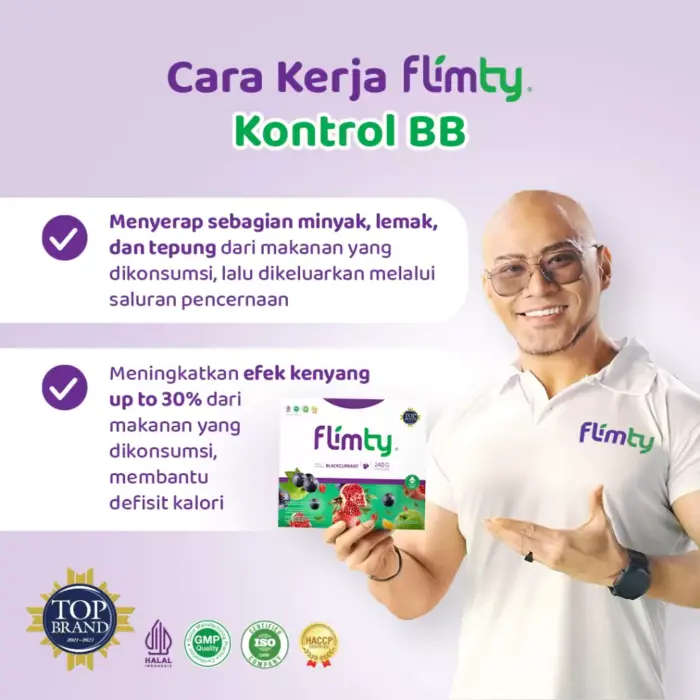Flimty Fiber 1 Box Isi 16 sachet - Gambar 2