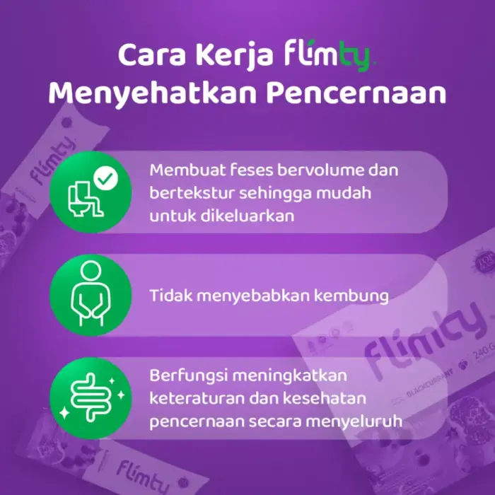 Flimty Fiber 1 Box Isi 16 sachet - Gambar 3