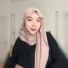 Pashmina Oval Rayon Ninja - Gambar 2