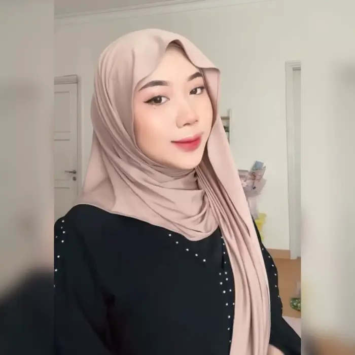 Pashmina Oval Rayon Ninja - Gambar 6