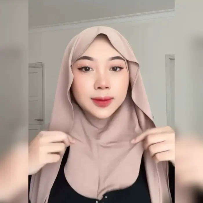 Pashmina Oval Rayon Ninja - Gambar 5