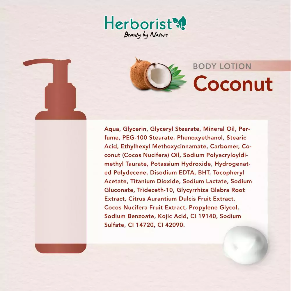 Herborist Body Lotion Coconut3 Herborist Body Lotion Coconut 145 ml - Gambar 2