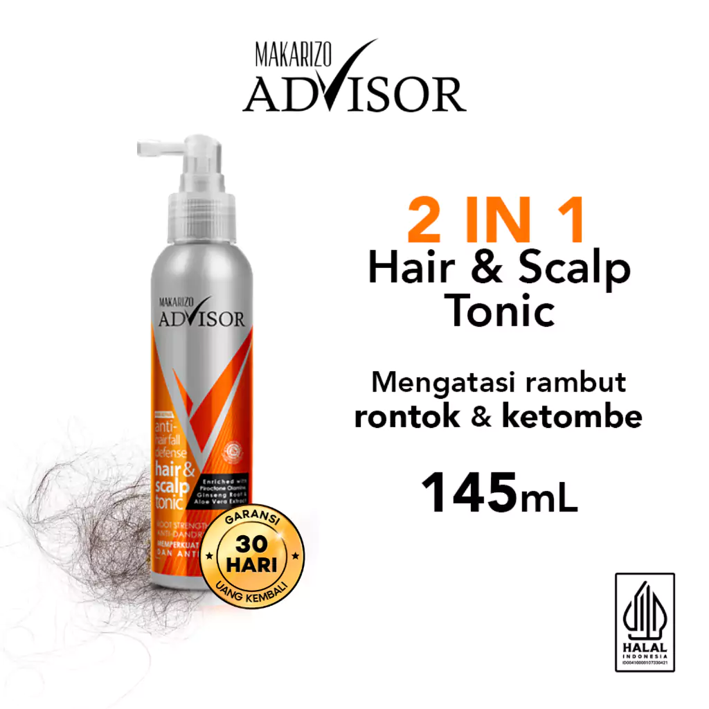 Makarizo Advisor Hair & Scalp Tonic6 Makarizo Advisor Hair & Scalp Tonic 145 ml - Gambar 1
