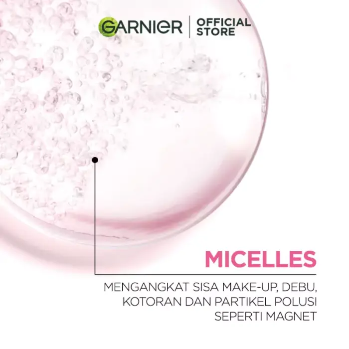 Garnier Micellar Cleansing Water Pink Skin Care 400 ml - Gambar 5