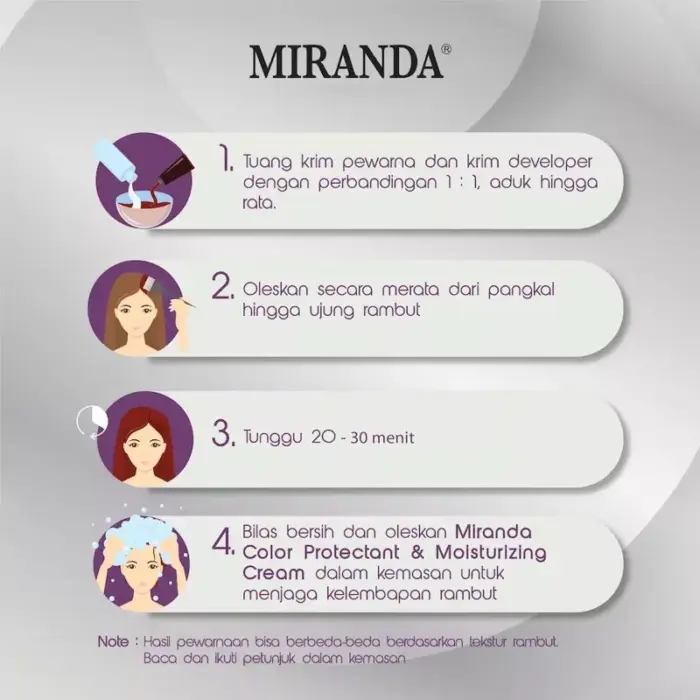 Miranda Hair Color MC6 Bleaching 30ml - Gambar 4