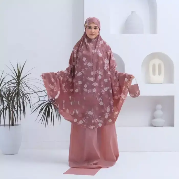 Mukena Mini 2in1 Lasercut Motif Parasut Premium - Gambar 2