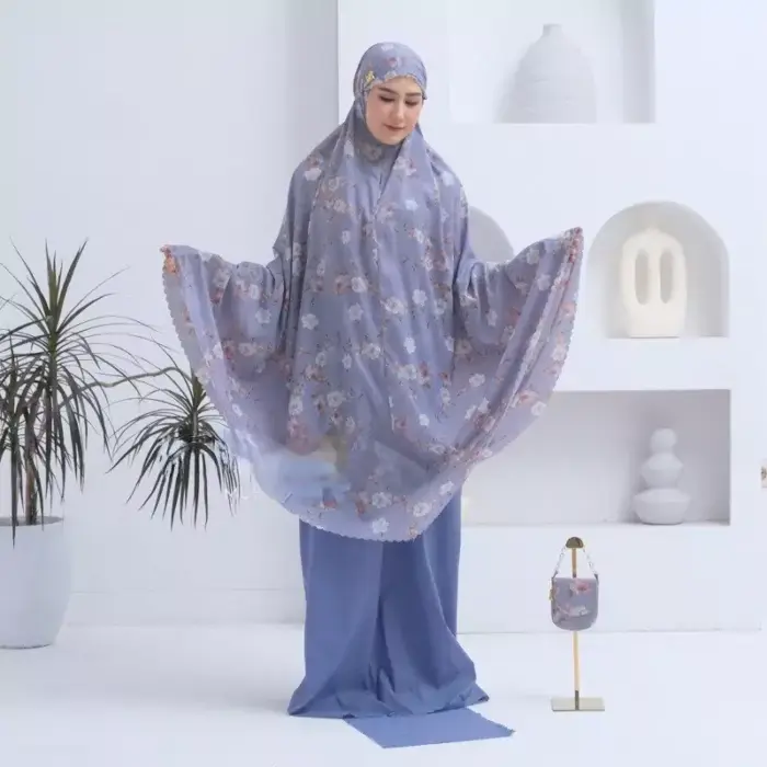 Mukena Mini 2in1 Lasercut Motif Parasut Premium - Gambar 5