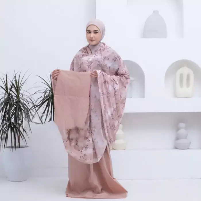 Mukena Mini 2in1 Lasercut Motif Parasut Premium - Gambar 3