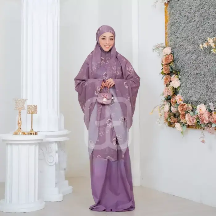 Mukena Travel Parasut Premium Plus Sajadah - Gambar 8