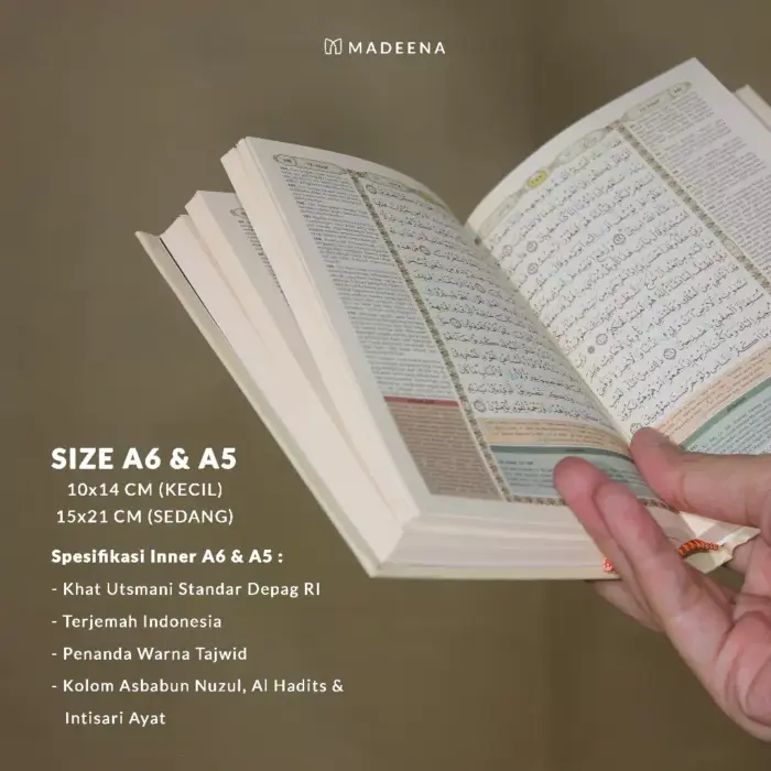 Reeyana Al-Qur'an Resleting Terjemahan Tajwid A6 - Gambar 2