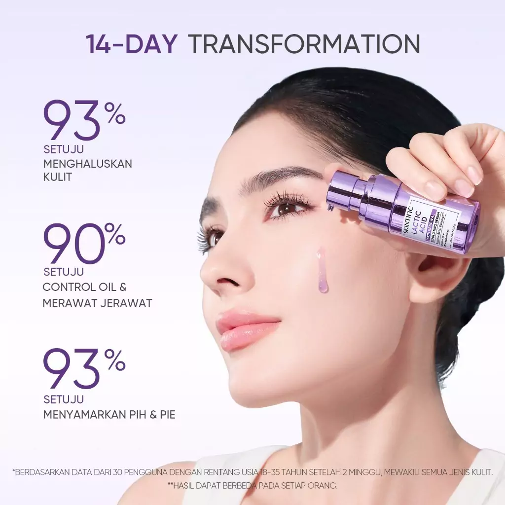 Skintific Lactic Acid Skin Renewal Exfoliating Serum 3 Skintific Lactic Acid Skin Renewal Exfoliating Serum - Gambar 2