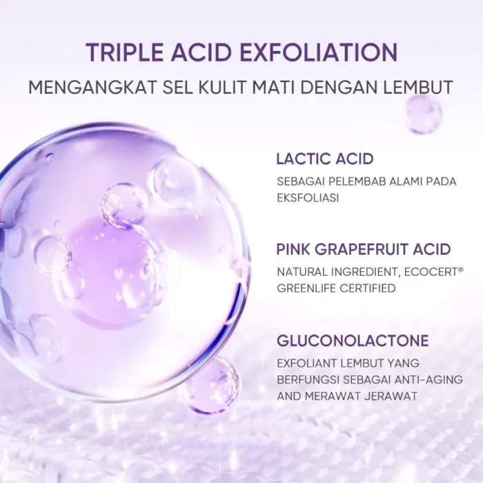 Skintific Lactic Acid Skin Renewal Exfoliating Serum - Gambar 3